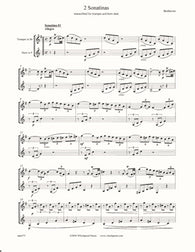 Beethoven 2 Sonatinas Trumpet/Horn Duet