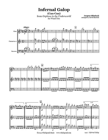 Offenbach Can-Can Flute/Clarinet/Bassoon Trio