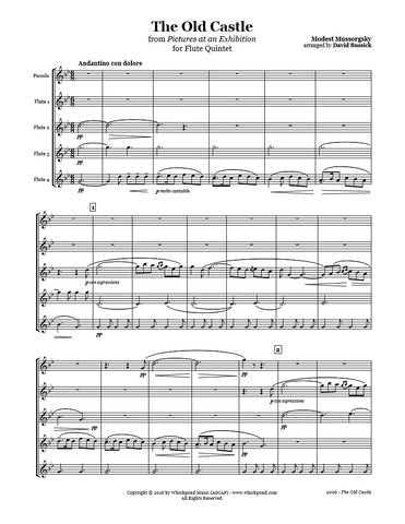 Mussorgsky Old Castle Flute Quintet