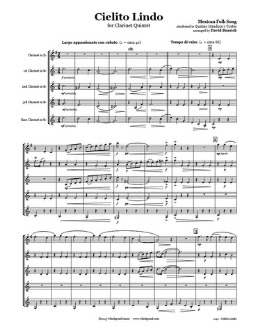 Cielito Lindo Clarinet Quintet