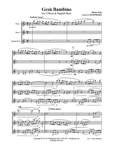 Gesu Bambino Oboe/English Horn Trio