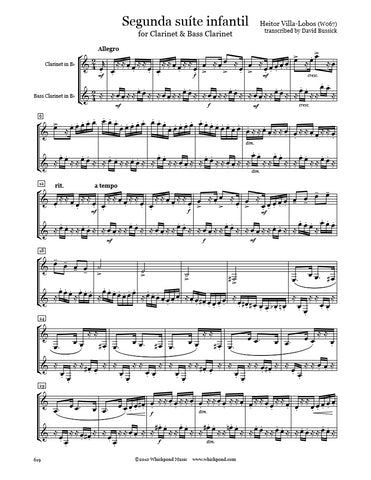 Villa-Lobos Second Suite Clarinet Duet