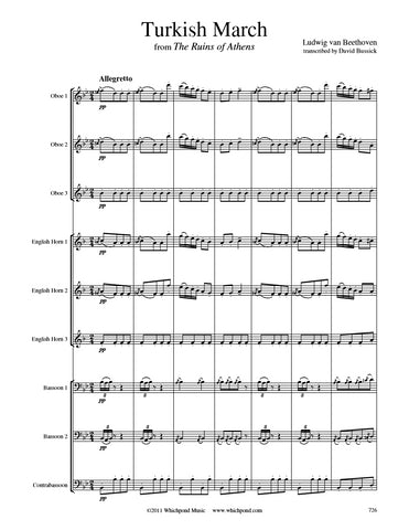 Beethoven Turkish March Double Reed Choir