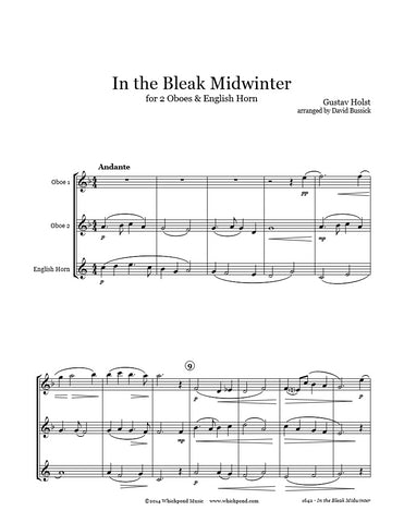 Holst In the Bleak Midwinter Oboe/English Horn Trio