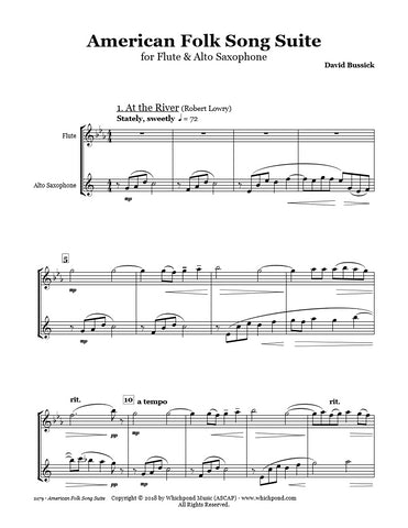 American Folk Song Suite Flute/Saxophone Duet