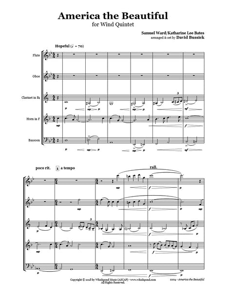 America the Beautiful Wind Quintet