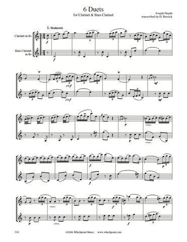 Haydn 6 Pieces Clarinet Duet