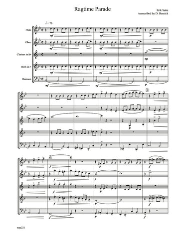 Satie Ragtime Parade Wind Quintet