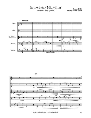 Holst In the Bleak Midwinter Double Reed Quintet