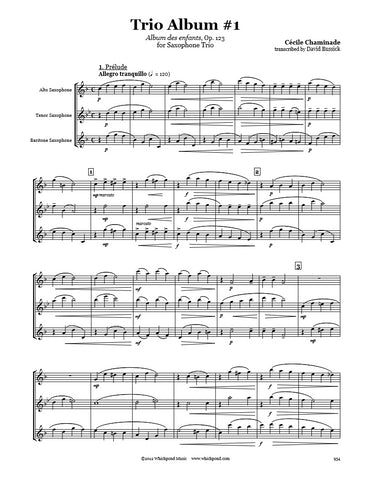 Chaminade Trio Album #1 Saxophone Trio