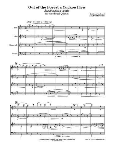 Out of the Forest a Cuckoo Flew Wind Quartet