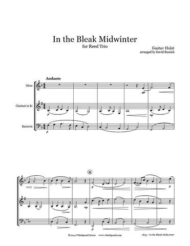 Holst In the Bleak Midwinter Oboe/Clarinet/Bassoon Trio