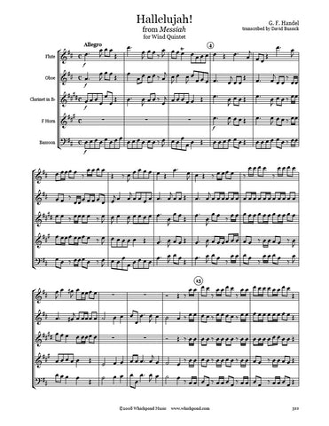 Handel Hallelujah Wind Quintet