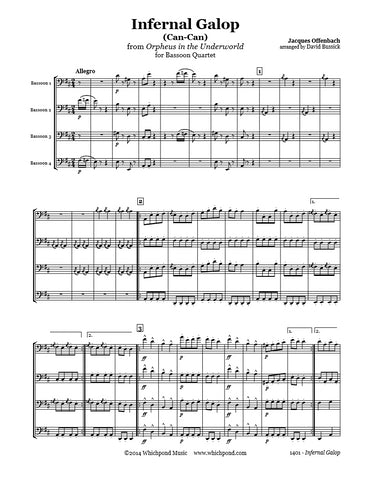 Offenbach Can-Can Bassoon Quartet