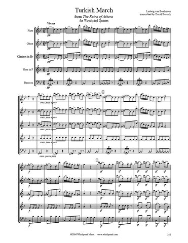 Beethoven Turkish March Wind Quintet