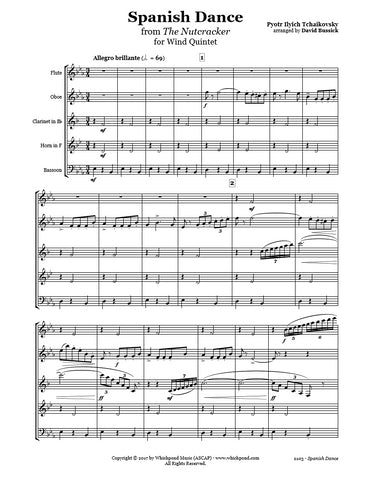 Nutcracker Spanish Dance Wind Quintet