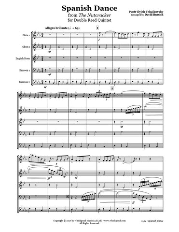 Nutcracker Spanish Dance Double Reed Quintet