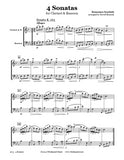 Scarlatti 4 Sonatas Clarinet/Bassoon Duet