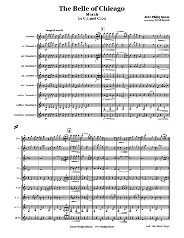 Sousa Belle of Chicago March Clarinet Choir
