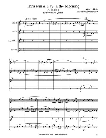 Holst Chrissemas Day Double Reed Quartet