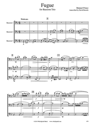 Ponce Fugue Bassoon Trio