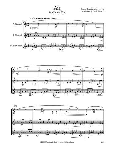 Foote Air Clarinet Trio