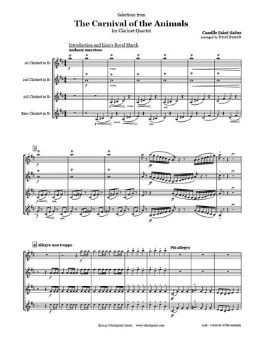 Carnival of the Animals Clarinet Quartet
