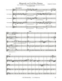 Rhapsody on Civil War Themes Saxophone Quintet