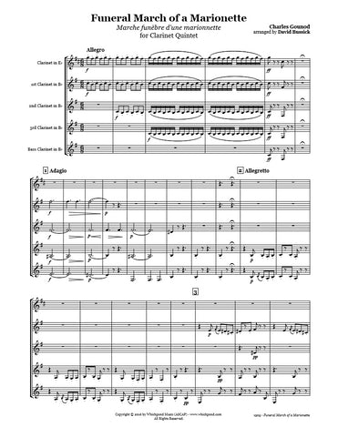 Gounod Funeral March Clarinet Quintet