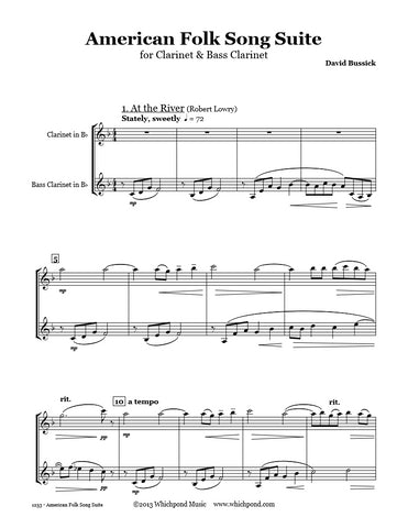 American Folk Song Suite Clarinet Duet