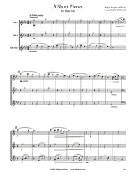 Vaughan Williams 3 Short Pieces Flute/Alto Flute Trio