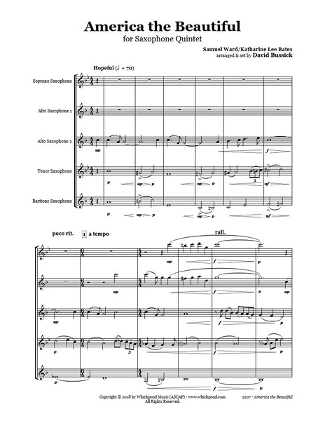 America the Beautiful Saxophone Quintet