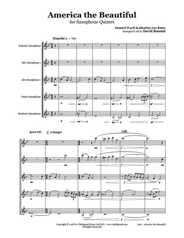 America the Beautiful Saxophone Quintet