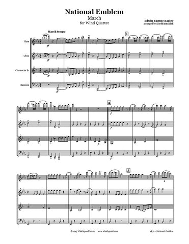 National Emblem March Wind Quartet