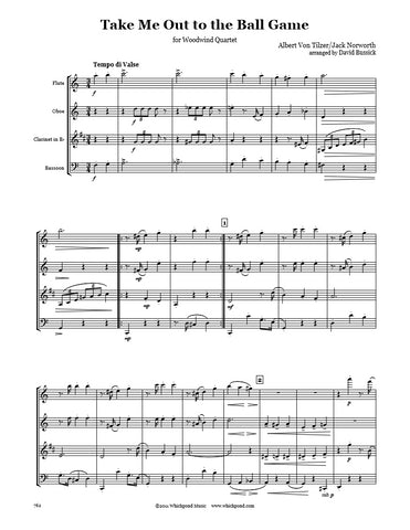 Take Me Out to the Ball Game Wind Quartet
