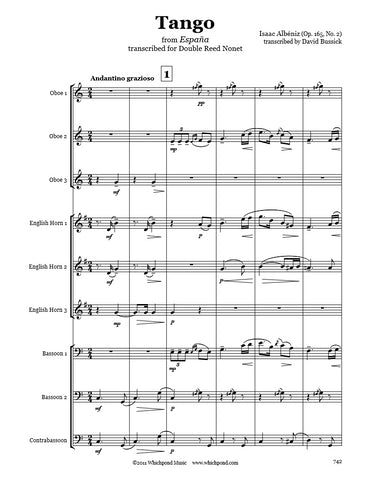 Albéniz Tango from Espana Double Reed Choir