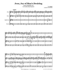Bach Jesu Joy of Man's Desiring Double Reed Quartet