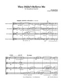 Kern They Didn't Believe Me Saxophone Quartet