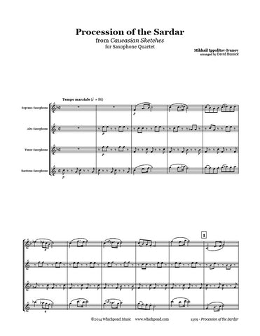 Procession of the Sardar Saxophone Quartet