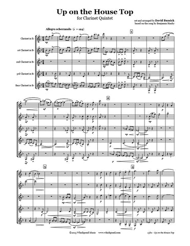 Up on the House Top Clarinet Quintet