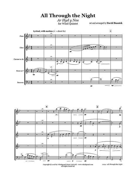 All Through The Night Wind Quintet