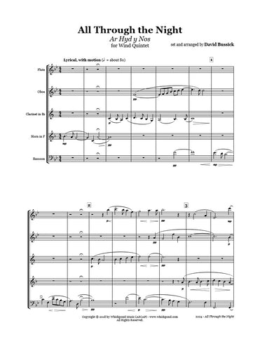 All Through The Night Wind Quintet