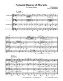 Janáček National Dances of Moravia Clarinet Quartet