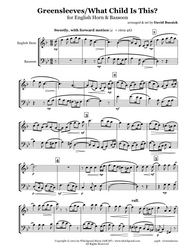 Greensleeves/What Child Is This English Horn/Bassoon Duet