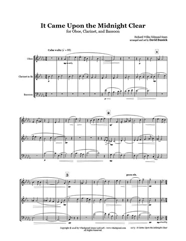 It Came Upon The Midnight Clear Oboe/Clarinet/Bassoon Trio