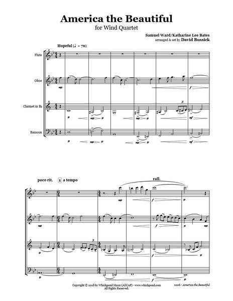 America the Beautiful Wind Quartet