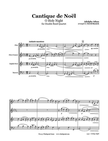 O Holy Night Double Reed Quartet