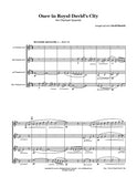 Once in Royal David's City Clarinet Quartet