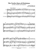 12 Days Of Christmas Flute/Clarinet/Sax Trio