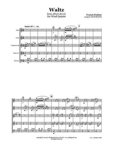 Poulenc Waltz Wind Quintet